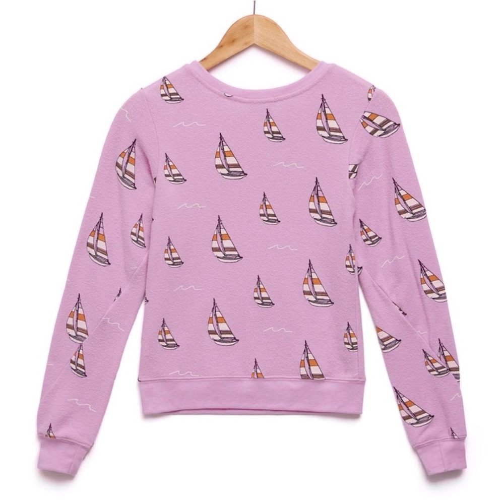 ❌SOLD❌ Wildfox Kids Sail On Baggy Beach Jumper in Orchid NWT